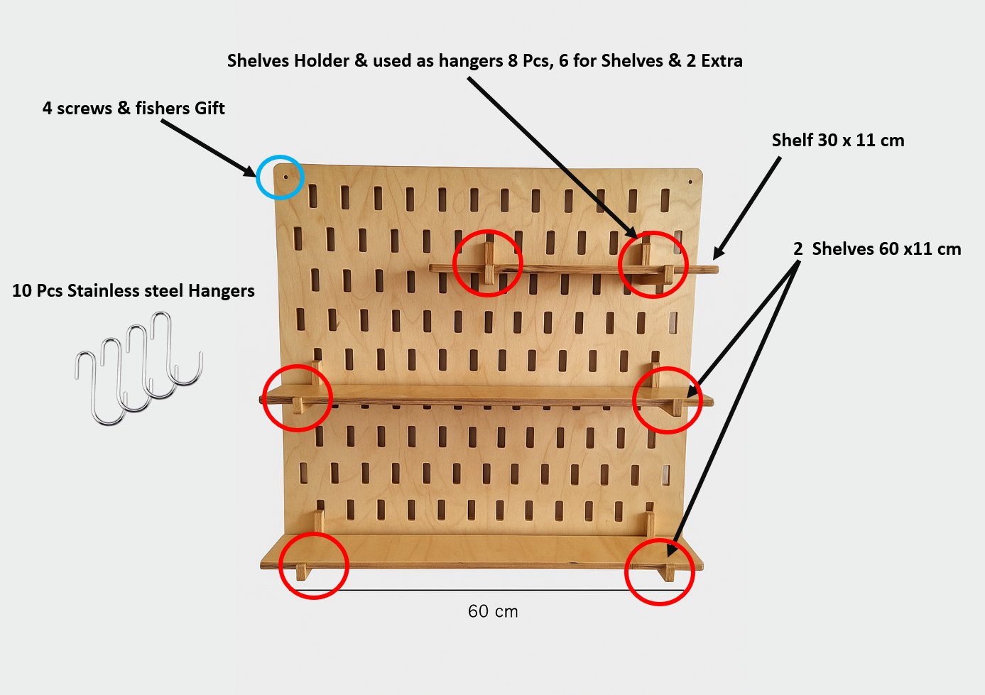 PEGSY board 50 x 50 cm