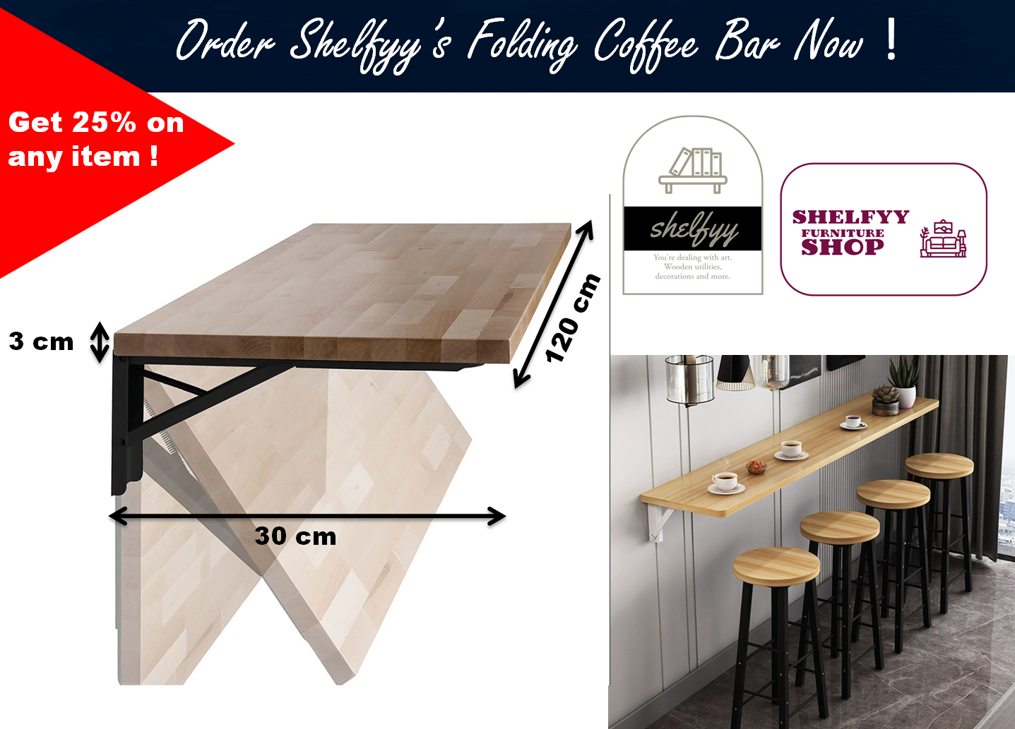 Shelfyy Folding Bar