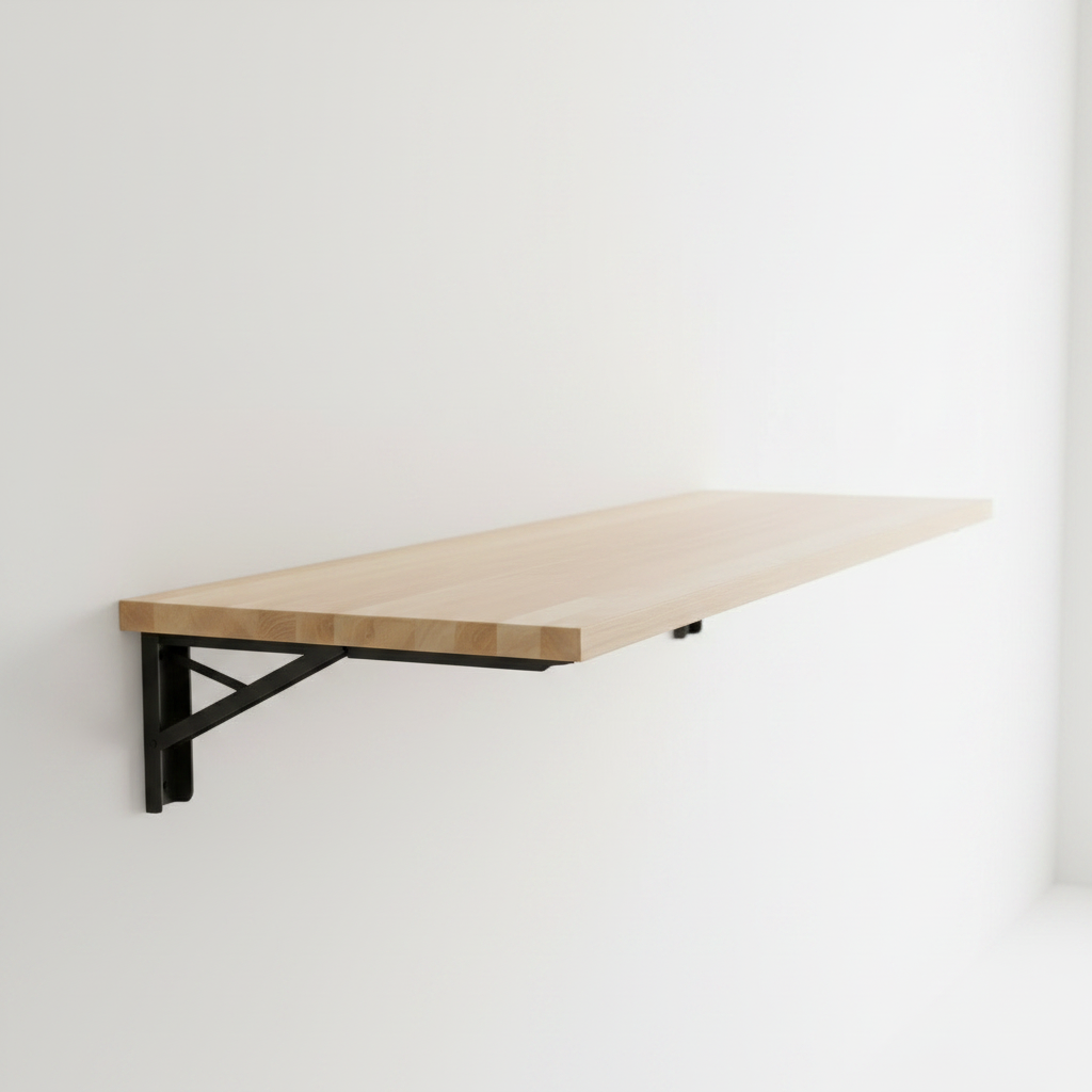 Wall-mounted bar on white background